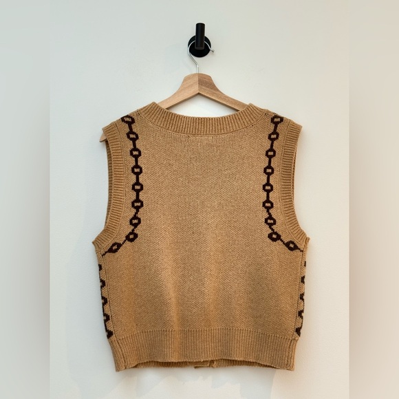 Anthropologie Moon River Jacquard V-Neck
Cardigan Sweater Vest XS - Picture 11 of 15